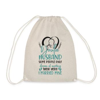 Doula Travailleuse à la naissance Mari Femme - Sac de sport léger - nature - Devant