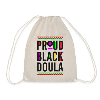 Doula Travailleuse à la naissance Fière Noire - Sac de sport léger - nature - Devant