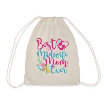 Nurse Midwife Birth Worker Mom - Drawstring Bag - nature - Front