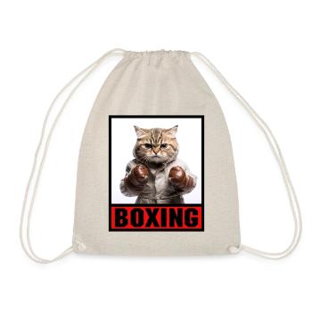 Funny Cat Boxe Arts Martiaux MMA Arts Martiaux - Sac de sport léger - nature - Devant