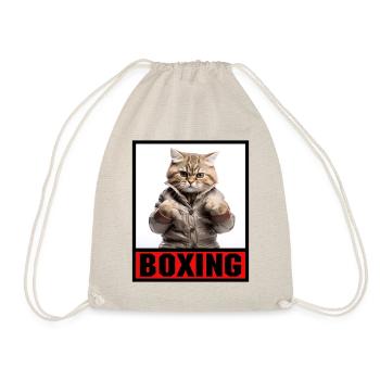 Funny Cat Boxe Arts Martiaux MMA Arts Martiaux - Sac de sport léger - nature - Devant
