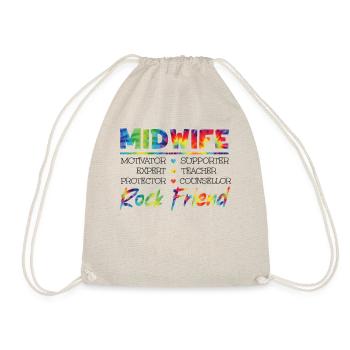 Nurse Midwife Birth Worker Midwife - Drawstring Bag - nature - Front