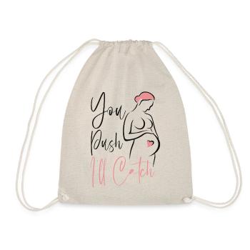 LD Labour And Delivery Nurse - Drawstring Bag - nature - Front