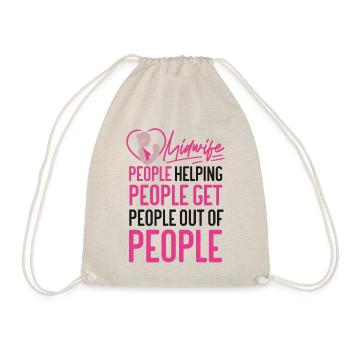 Nurse Midwife Birth Worker Midwife - Drawstring Bag - nature - Front