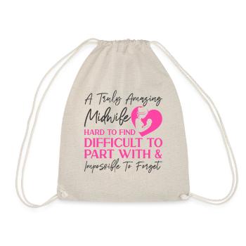 Nurse Midwife Birth Worker A Truly - Drawstring Bag - nature - Front