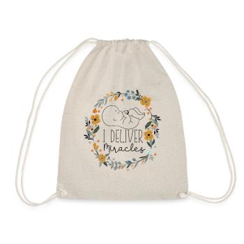 LD Labour And Delivery Nurse - Drawstring Bag - nature - Front