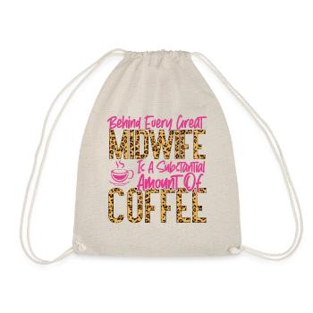 Nurse Midwife Birth Worker Coffee - Turnbeutel - Natur - Vorne