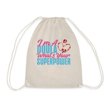 Doula accoucheuse Je suis une doula - Sac de sport léger - nature - Devant