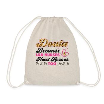 Doula Travailleuse à la naissance Doula Parce que - Sac de sport léger - nature - Devant