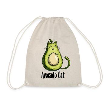Avocat chat chats cadeau végétarien - Sac de sport léger - nature - Devant
