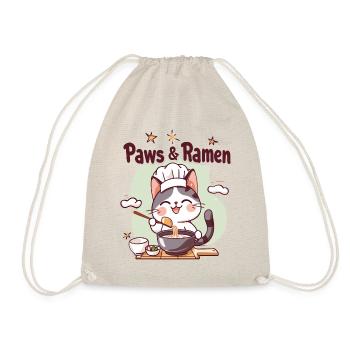 Pattes et Ramen Chats Drôles Dictons D’animaux - Sac de sport léger - nature - Devant