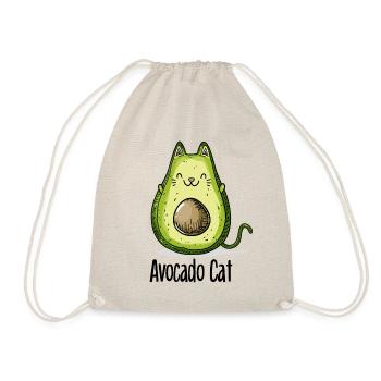 Avocat chat chats cadeau végétarien - Sac de sport léger - nature - Devant