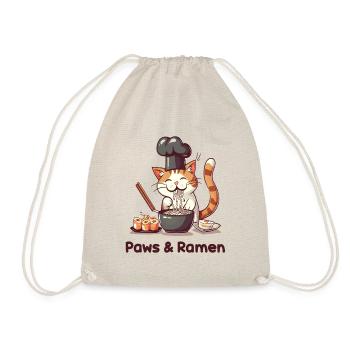 Pattes et Ramen Chats Drôles Dictons D’animaux - Sac de sport léger - nature - Devant
