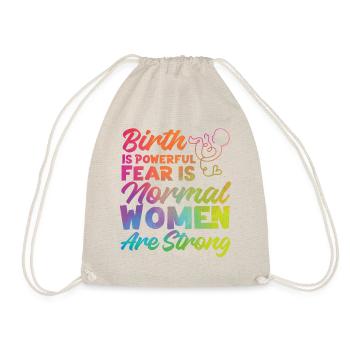 LD Labour And Delivery Nurse - Drawstring Bag - nature - Front