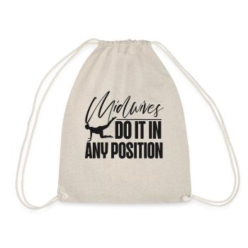 Nurse Midwife Birth Worker Pun - Drawstring Bag - nature - Front