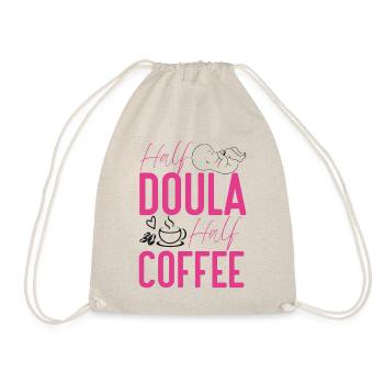 Doula Birth Worker Coffee Half - Drawstring Bag - nature - Front