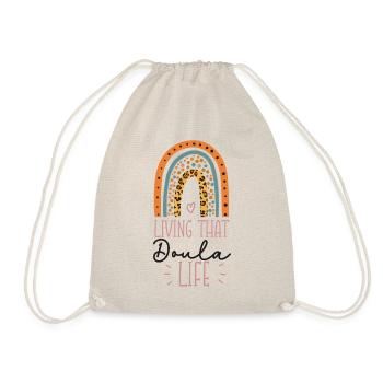 Doula Birth Worker Living That - Turnbeutel - Natur - Vorne