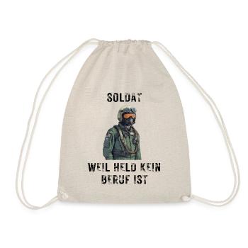 Soldat weil held kein Beruf ist - Turnbeutel - Natur - Vorne