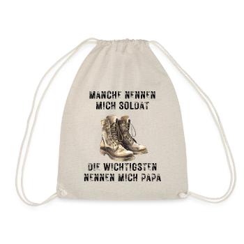 Soldier Dad - Drawstring Bag - nature - Front