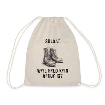 Soldat weil held kein Beruf ist - Turnbeutel - Natur - Vorne
