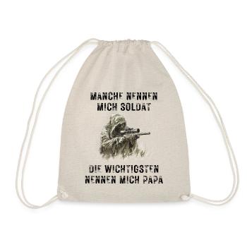 Soldier Dad - Drawstring Bag - nature - Front