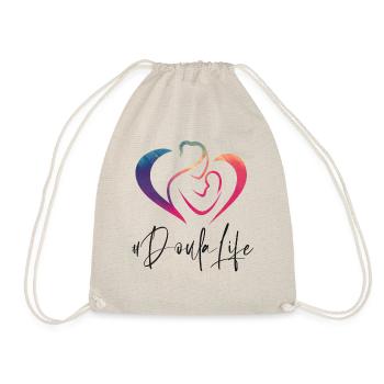 Doula Birth Worker Rainbow - Turnbeutel - Natur - Vorne