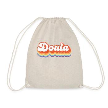 Doula Birth Worker Retro Vintage - Drawstring Bag - nature - Front
