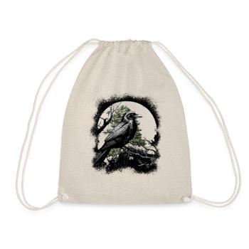 Magical Raven Crow Bird Dark Horror Birds - Drawstring Bag - nature - Front