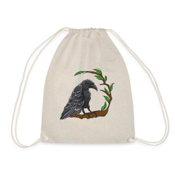 Crow, Raven, Raven, Birds, Fairy Tale Character, Wildlife, Forest - Drawstring Bag - nature - Front