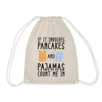 Pancake Lover Kids If It Involves - Drawstring Bag - nature - Front
