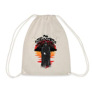 Death Monster Horror Fantasy Halloween Creature - Drawstring Bag - nature - Front