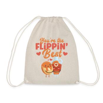 Amoureux des crêpes Les enfants font un jeu de mots : vous êtes le - Sac de sport léger - nature - Devant