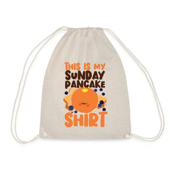 Pancake Lover Kids This Is My - Drawstring Bag - nature - Front