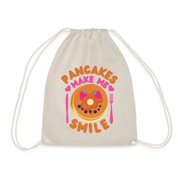 Pancake Lover Kids Pancakes Make - Drawstring Bag - nature - Front