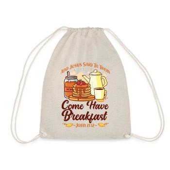 Citation biblique pour enfants amoureux des crêpes - Sac de sport léger - nature - Devant
