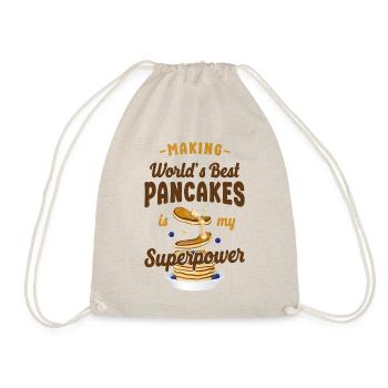 Pancake Lover Kids Making World's - Drawstring Bag - nature - Front