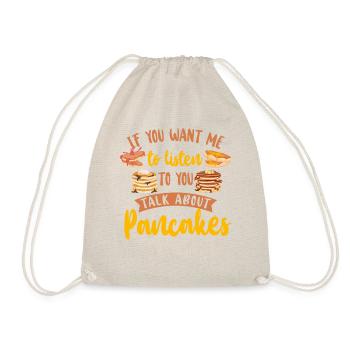 Pancake Lover Kids If You Want Me - Drawstring Bag - nature - Front