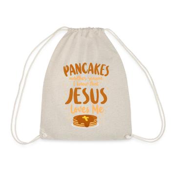 Crêpes Amoureux Enfants Jésus Foi - Sac de sport léger - nature - Devant