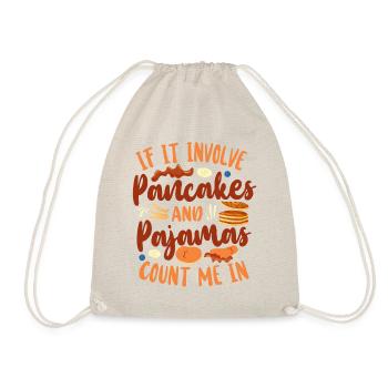 Pancake Lover Kids If It Involves - Drawstring Bag - nature - Front