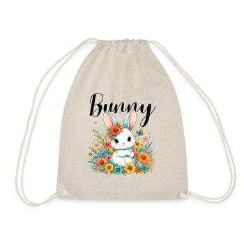 Lapin Lapin Maman Pâques Lapin De Pâques Fleurs Mignon - Sac de sport léger - nature - Devant