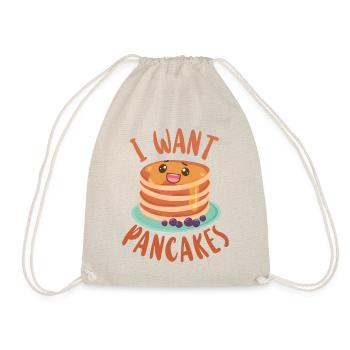 Amoureux des crêpes Les enfants je veux des crêpes - Sac de sport léger - nature - Devant