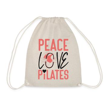 Pilates Instructor Teacher Girl - Turnbeutel - Natur - Vorne