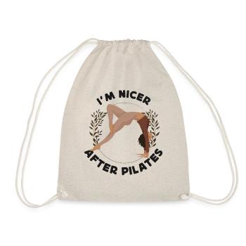Instructeur de Pilates Enseignant Je suis - Sac de sport léger - nature - Devant