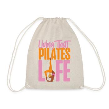 Pilates Instructor Teacher Living - Drawstring Bag - nature - Front