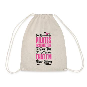 Pilates Instructor Teacher I'm A - Turnbeutel - Natur - Vorne