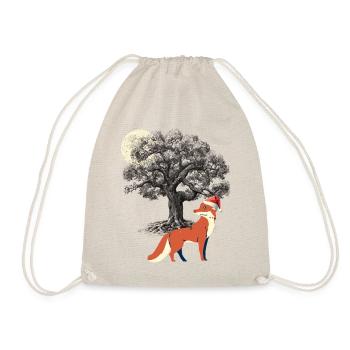 winter, snow, fox, wilderness, nature, forest animals, foxes - Drawstring Bag - nature - Front