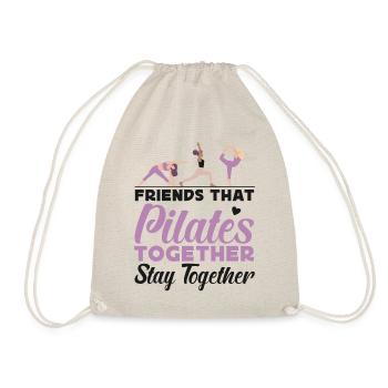 Pilates Instructor Teacher Friends - Drawstring Bag - nature - Front