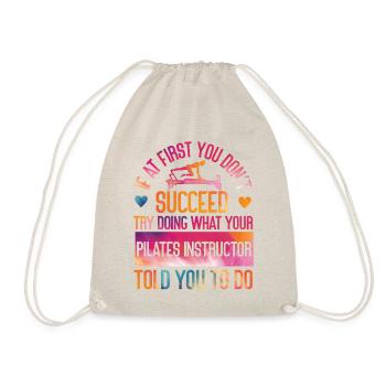 Pilates Instructor Teacher - Drawstring Bag - nature - Front