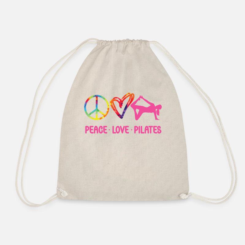 Pilates Instructor Teacher Tie Dye - Turnbeutel - Natur