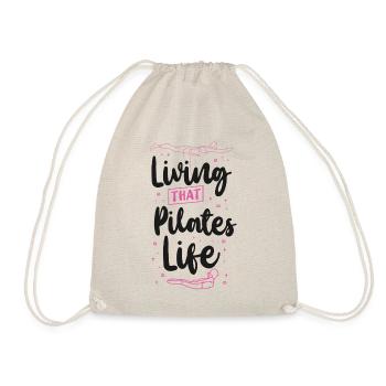 Pilates Instructor Teacher Living - Drawstring Bag - nature - Front